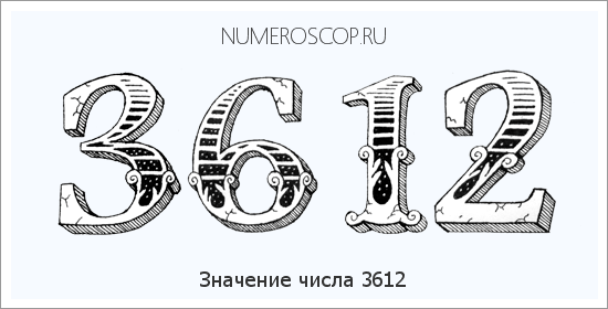 Расшифровка значения числа 3612 по цифрам в нумерологии