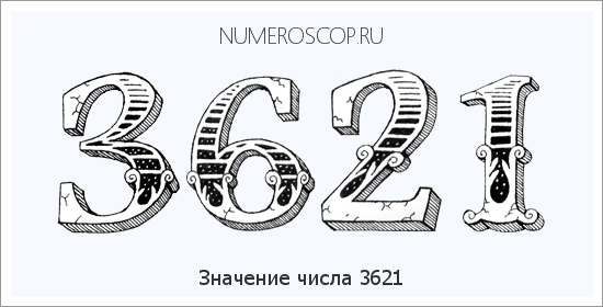Расшифровка значения числа 3621 по цифрам в нумерологии