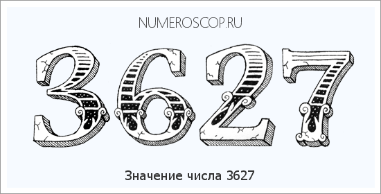 Расшифровка значения числа 3627 по цифрам в нумерологии