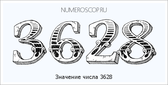 Расшифровка значения числа 3628 по цифрам в нумерологии