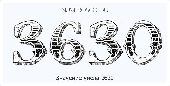 Расшифровка значения числа 3630 по цифрам в нумерологии