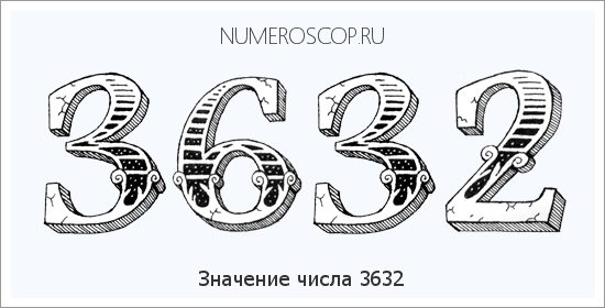 Расшифровка значения числа 3632 по цифрам в нумерологии