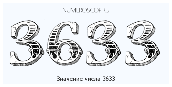 Расшифровка значения числа 3633 по цифрам в нумерологии