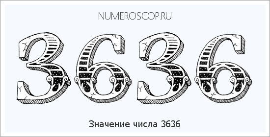 Расшифровка значения числа 3636 по цифрам в нумерологии