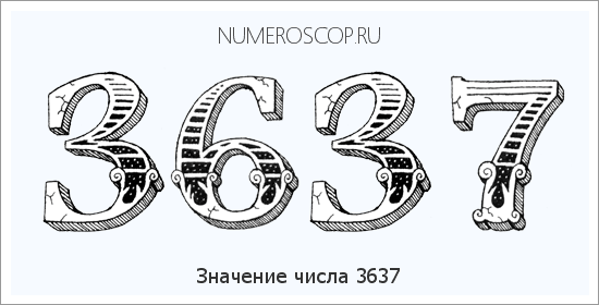 Расшифровка значения числа 3637 по цифрам в нумерологии