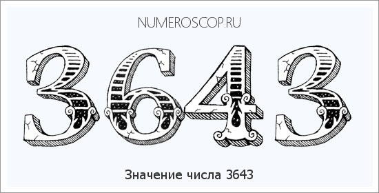 Расшифровка значения числа 3643 по цифрам в нумерологии