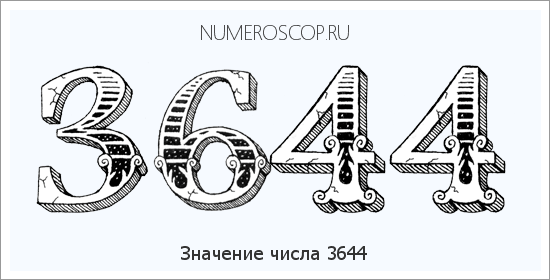Расшифровка значения числа 3644 по цифрам в нумерологии