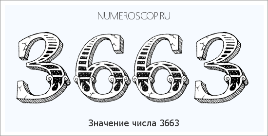 Расшифровка значения числа 3663 по цифрам в нумерологии