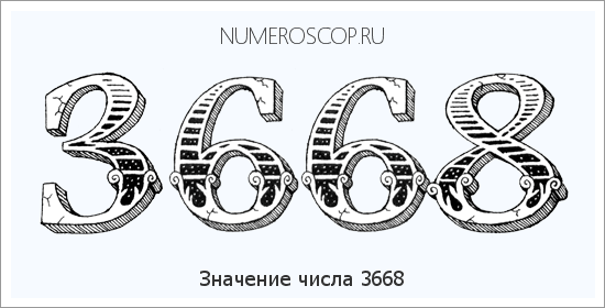 Расшифровка значения числа 3668 по цифрам в нумерологии