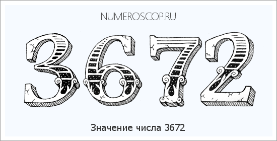 Расшифровка значения числа 3672 по цифрам в нумерологии