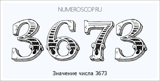 Расшифровка значения числа 3673 по цифрам в нумерологии