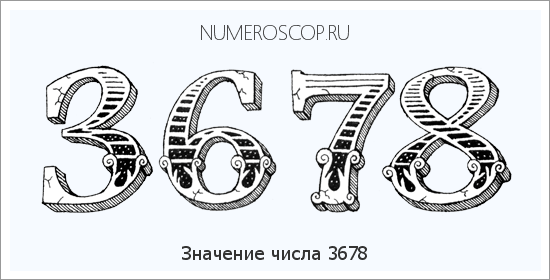Расшифровка значения числа 3678 по цифрам в нумерологии