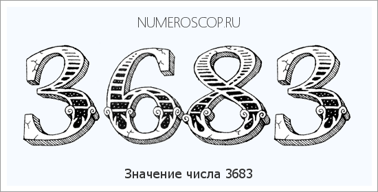 Расшифровка значения числа 3683 по цифрам в нумерологии