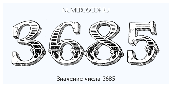 Расшифровка значения числа 3685 по цифрам в нумерологии