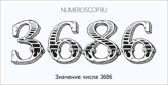 Расшифровка значения числа 3686 по цифрам в нумерологии