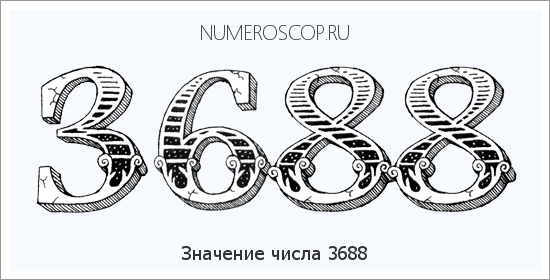 Расшифровка значения числа 3688 по цифрам в нумерологии