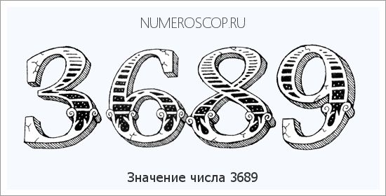 Расшифровка значения числа 3689 по цифрам в нумерологии