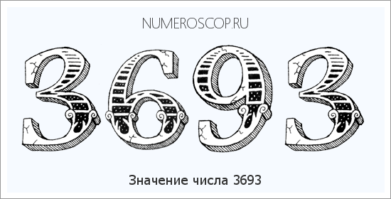 Расшифровка значения числа 3693 по цифрам в нумерологии