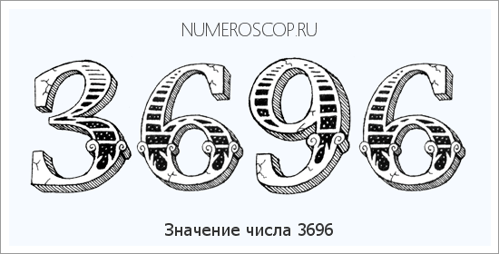 Расшифровка значения числа 3696 по цифрам в нумерологии