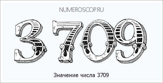Расшифровка значения числа 3709 по цифрам в нумерологии