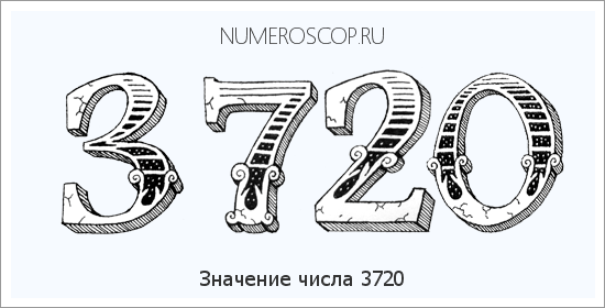 Расшифровка значения числа 3720 по цифрам в нумерологии