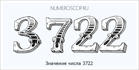 Расшифровка значения числа 3722 по цифрам в нумерологии