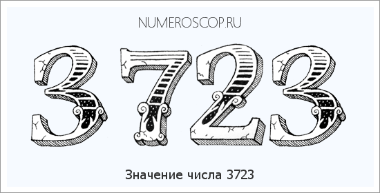 Расшифровка значения числа 3723 по цифрам в нумерологии