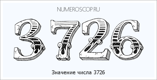 Расшифровка значения числа 3726 по цифрам в нумерологии