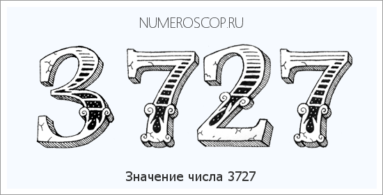 Расшифровка значения числа 3727 по цифрам в нумерологии