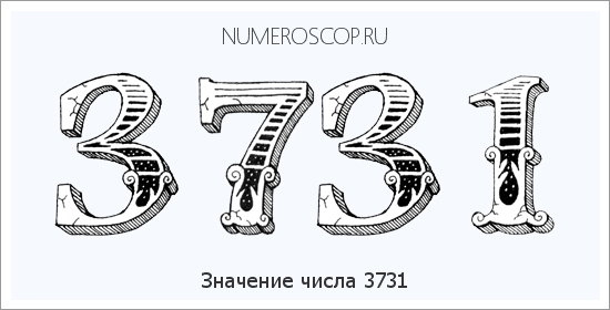 Расшифровка значения числа 3731 по цифрам в нумерологии
