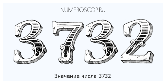 Расшифровка значения числа 3732 по цифрам в нумерологии