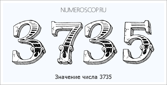 Расшифровка значения числа 3735 по цифрам в нумерологии