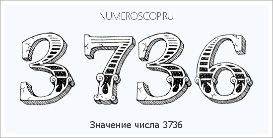 Расшифровка значения числа 3736 по цифрам в нумерологии