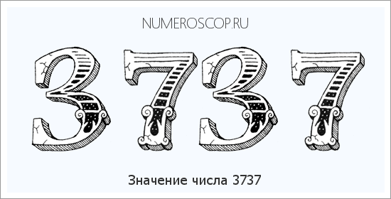 Расшифровка значения числа 3737 по цифрам в нумерологии