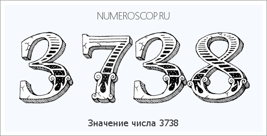 Расшифровка значения числа 3738 по цифрам в нумерологии