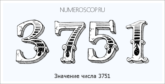 Расшифровка значения числа 3751 по цифрам в нумерологии