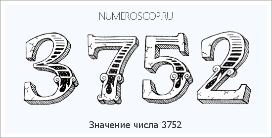 Расшифровка значения числа 3752 по цифрам в нумерологии