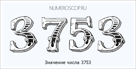 Расшифровка значения числа 3753 по цифрам в нумерологии