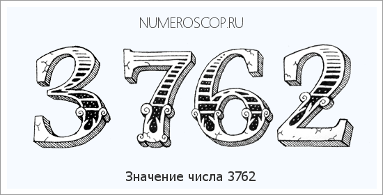 Расшифровка значения числа 3762 по цифрам в нумерологии