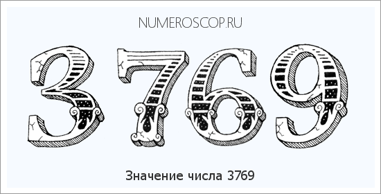 Расшифровка значения числа 3769 по цифрам в нумерологии