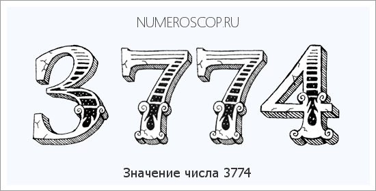 Расшифровка значения числа 3774 по цифрам в нумерологии