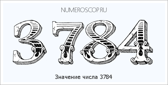 Расшифровка значения числа 3784 по цифрам в нумерологии