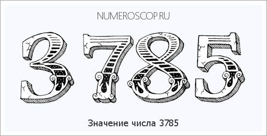 Расшифровка значения числа 3785 по цифрам в нумерологии