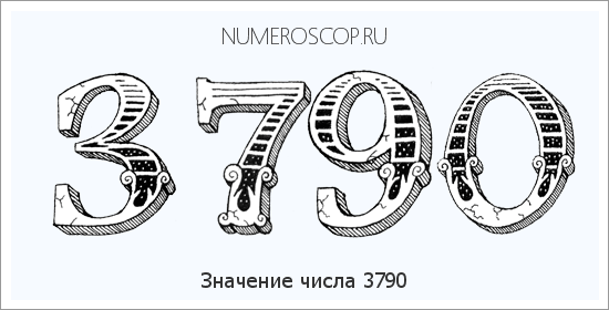 Расшифровка значения числа 3790 по цифрам в нумерологии