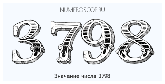 Расшифровка значения числа 3798 по цифрам в нумерологии