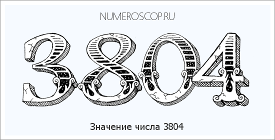 Расшифровка значения числа 3804 по цифрам в нумерологии