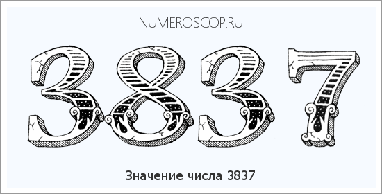 Расшифровка значения числа 3837 по цифрам в нумерологии