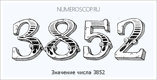 Расшифровка значения числа 3852 по цифрам в нумерологии