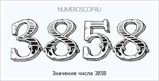 Расшифровка значения числа 3858 по цифрам в нумерологии