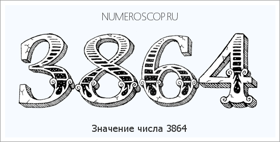Расшифровка значения числа 3864 по цифрам в нумерологии